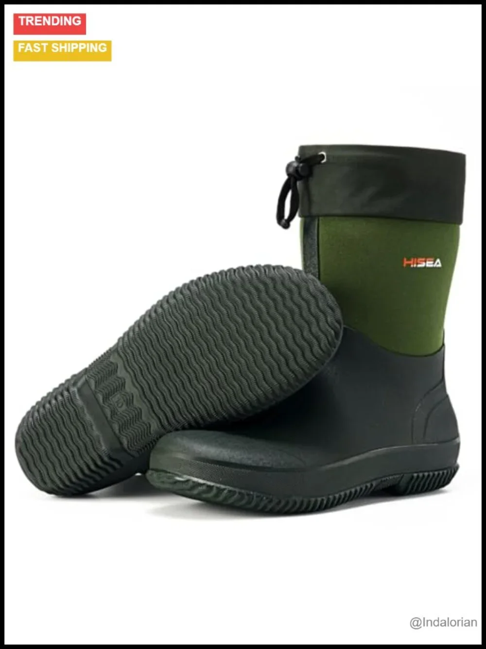 Mud Resistant Mens Rain Boots Rubber Shoes for Garden Farm Outdoor